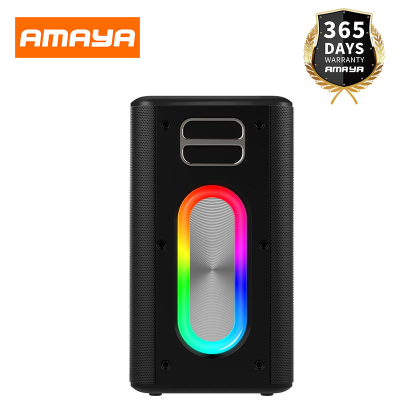 Amaya BD34 wireless bluetooth speaker 12000mAh IPX5 waterproof outdoor Karaoke with 2 wireless microphone and colorful lights - Amayakenya