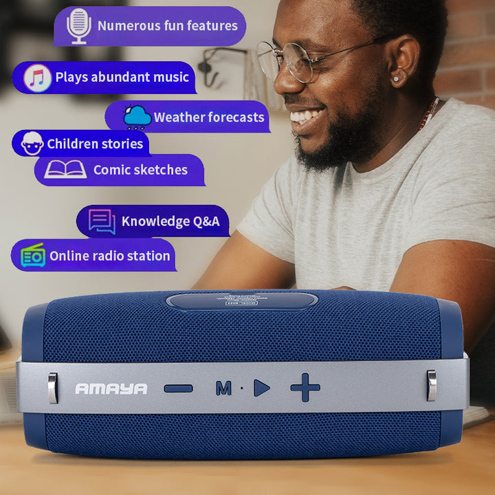 Amaya BD22 wireless Bluetooth speaker colorful lights support microphones - Amayakenya