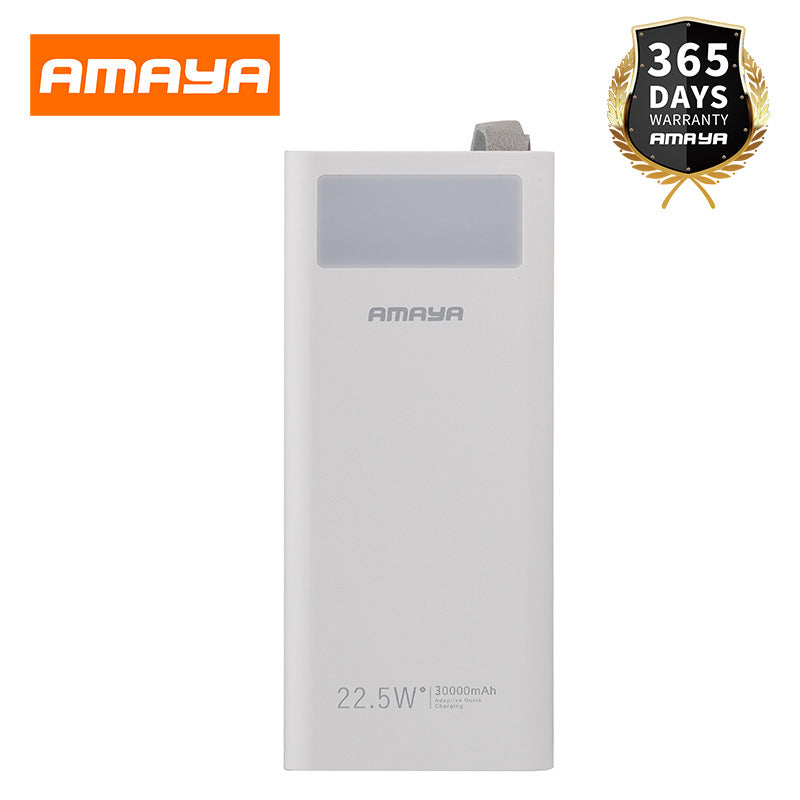 Amaya APW-03 power bank 30000mAh 22.5W super fast charging with flashlight - Amayakenya